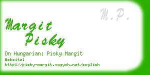 margit pisky business card